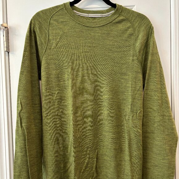 Smartwool Green Long Sleeved Shirt 100% Merino Wool (M) Medium - Picture 1 of 3